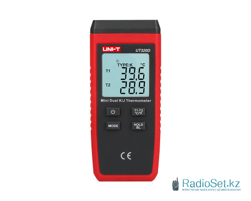 Двухканальный цифровой контактный термометр UNI-T UT320D